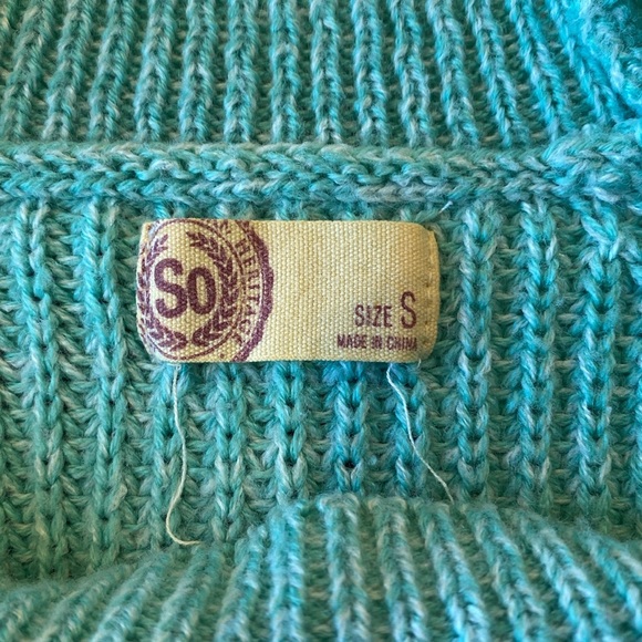 2/$10 Teal Sweater - Picture 3 of 4